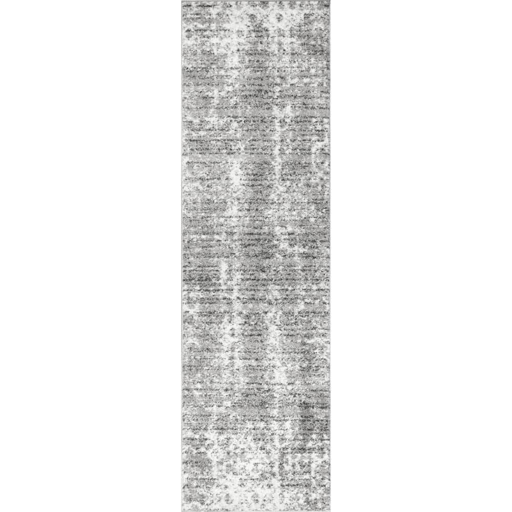 Deedra Modern Abstract Gray 32" Non-Slip Area Rug
