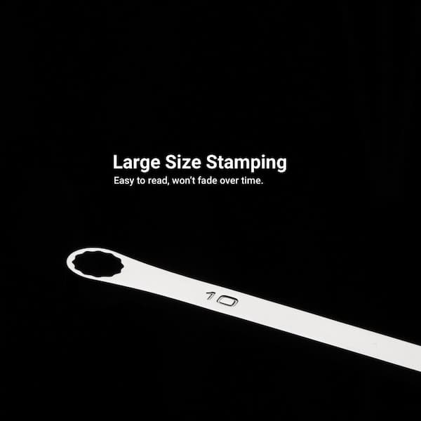 Capri Tools 14 mm x 15 mm 0-Degree Offset Extra-Long Box End