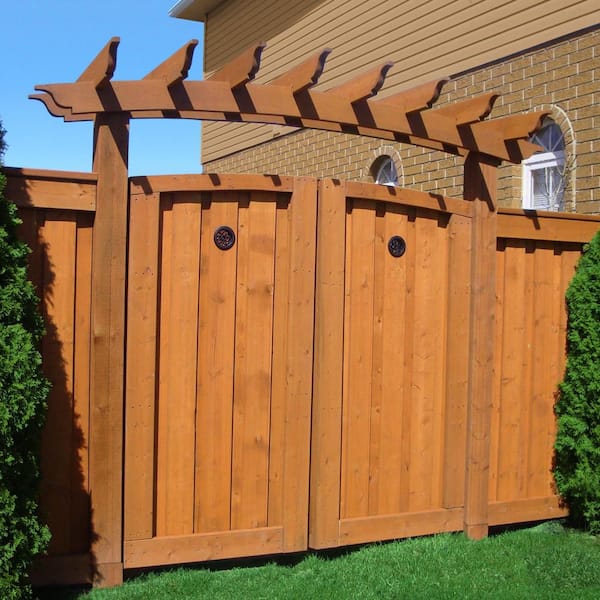 Fence Armor Redwood Demi Fence Post Guard 5.5 in. L x 3 in. H x .5 in. D for Wood