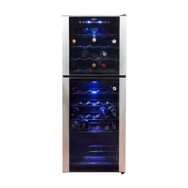 Koolatron 45 Bottle Dual Zone Wine Cellar Wc45 The Home Depot