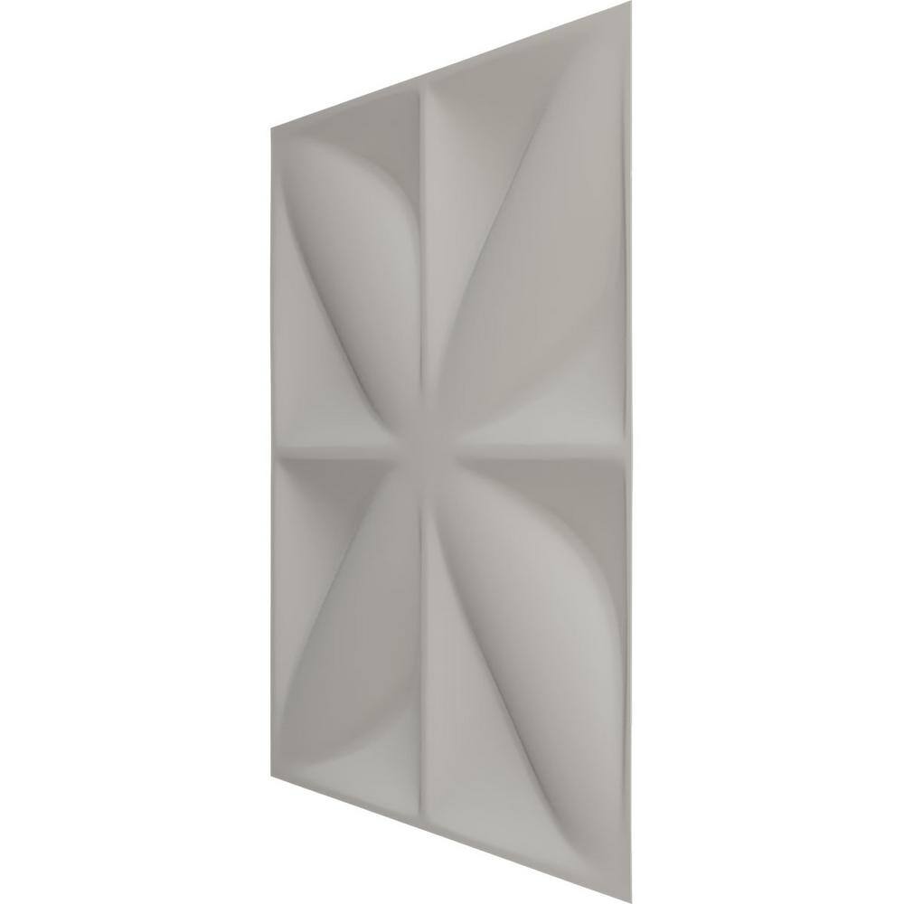 19-5/8" White PVC 3D Decorative Wall Panel