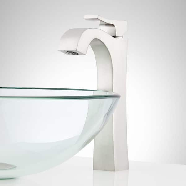 SIGNATURE HARDWARE Vilamonte Single Handle Vessel Bathroom Faucet with Drain Kit Included in Oil Rubbed Bronze