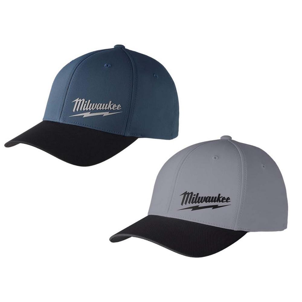 Men's Small/Medium Blue and Dark Gray WORKSKIN Fitted Hat (2-Pack) price history on PriceWatchPro