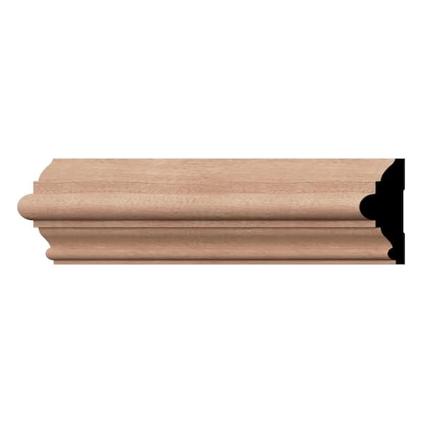 Ekena Millwork WM300 1.06 in. D x 3 in. W x 96 in. L Wood (Sapele Mahogany) Chair Rail Molding