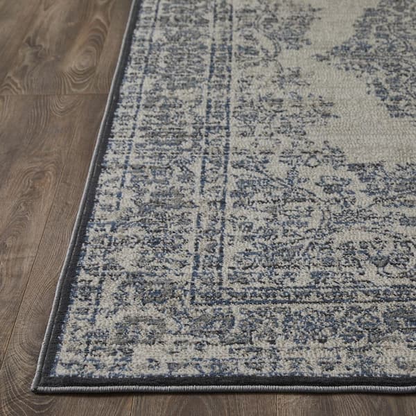 Celena Amiber Cream 7 ft. 10 in. x 9 ft. 10 in. Oriental Polypropylene Area Rug
