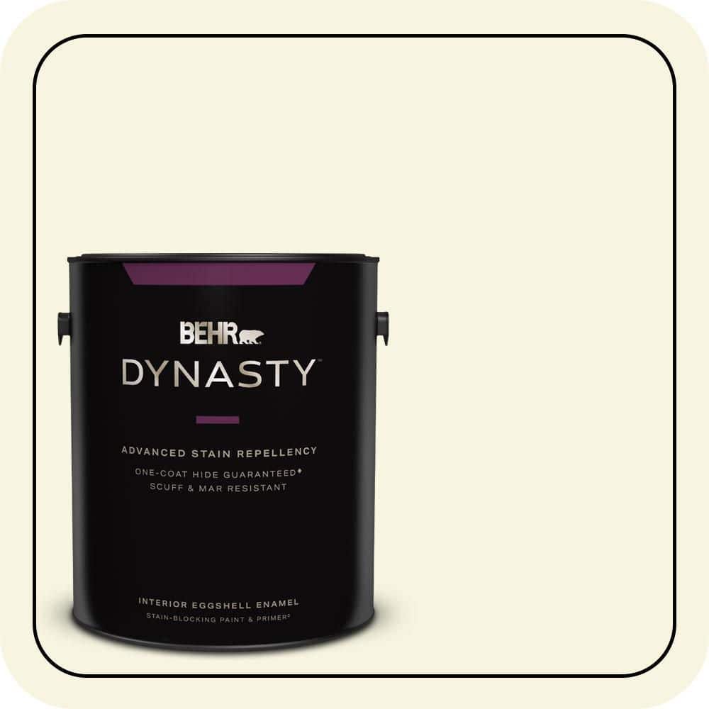 1 gal. #400C-1 White Jasmine Eggshell Enamel Interior Stain-Blocking Paint & Primer price history on PriceWatchPro