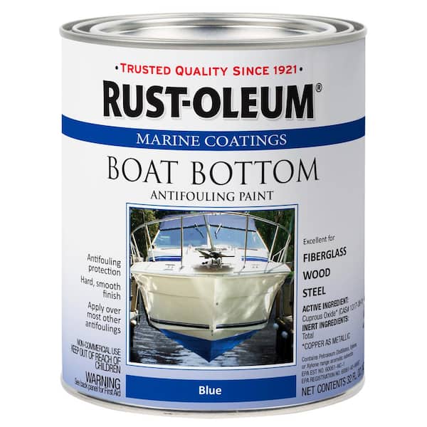 1 qt. Flat Blue Boat Bottom Antifouling Paint (Case of 2)