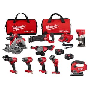 M18 FUEL 18V Lithium-Ion Brushless Cordless Combo Kit with Jig Saw & Router