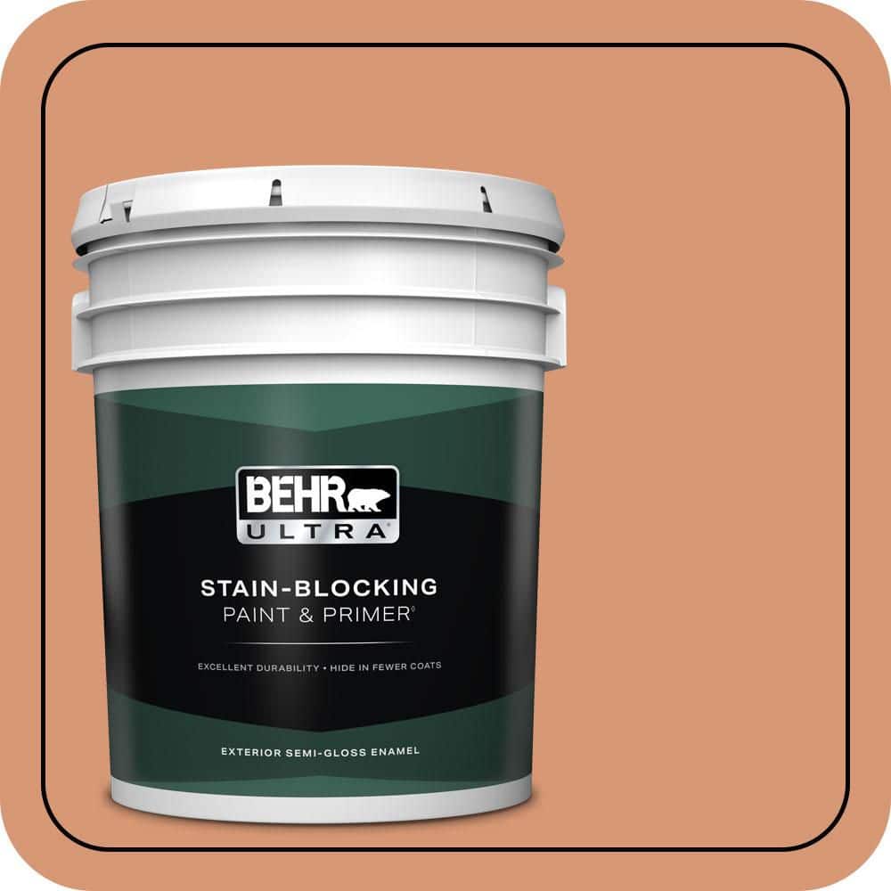 5 gal. #M210-5 Candied Yams Semi-Gloss Enamel Exterior Paint & Primer price history on PriceWatchPro