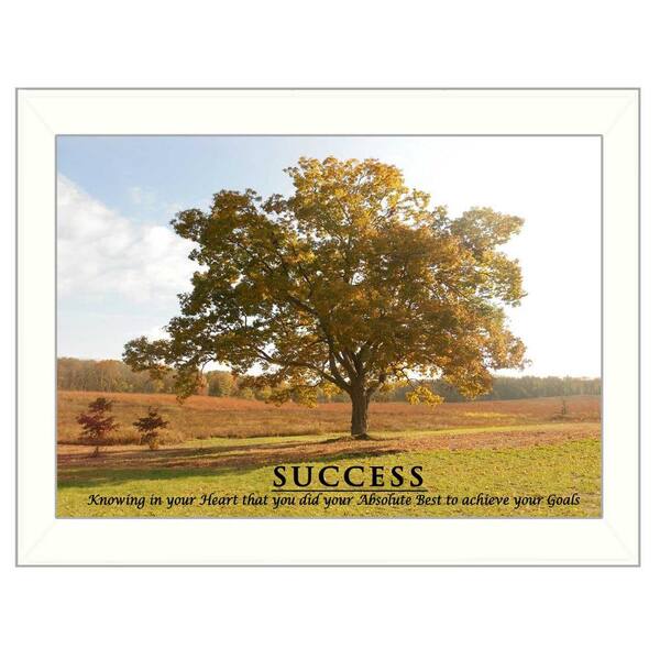 HomeRoots Charlie Success 1-Piece Framed Wall Art 10 in. x 14 in.