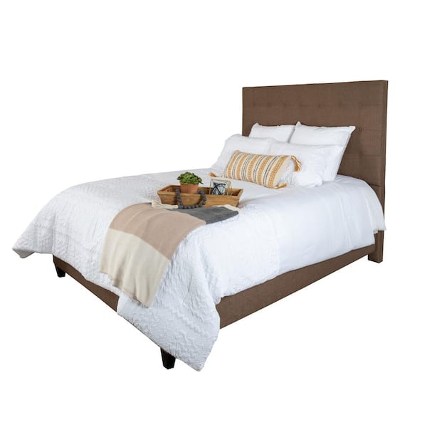 Leffler Home Sutton Queen Upholstered Headboard in Lisburn Rattan