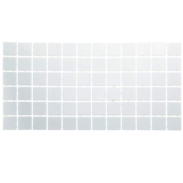Daltile Restore Bright White 12 in. x 24 in. Glazed Ceramic Mosaic Tile (2 sq. ft./each)