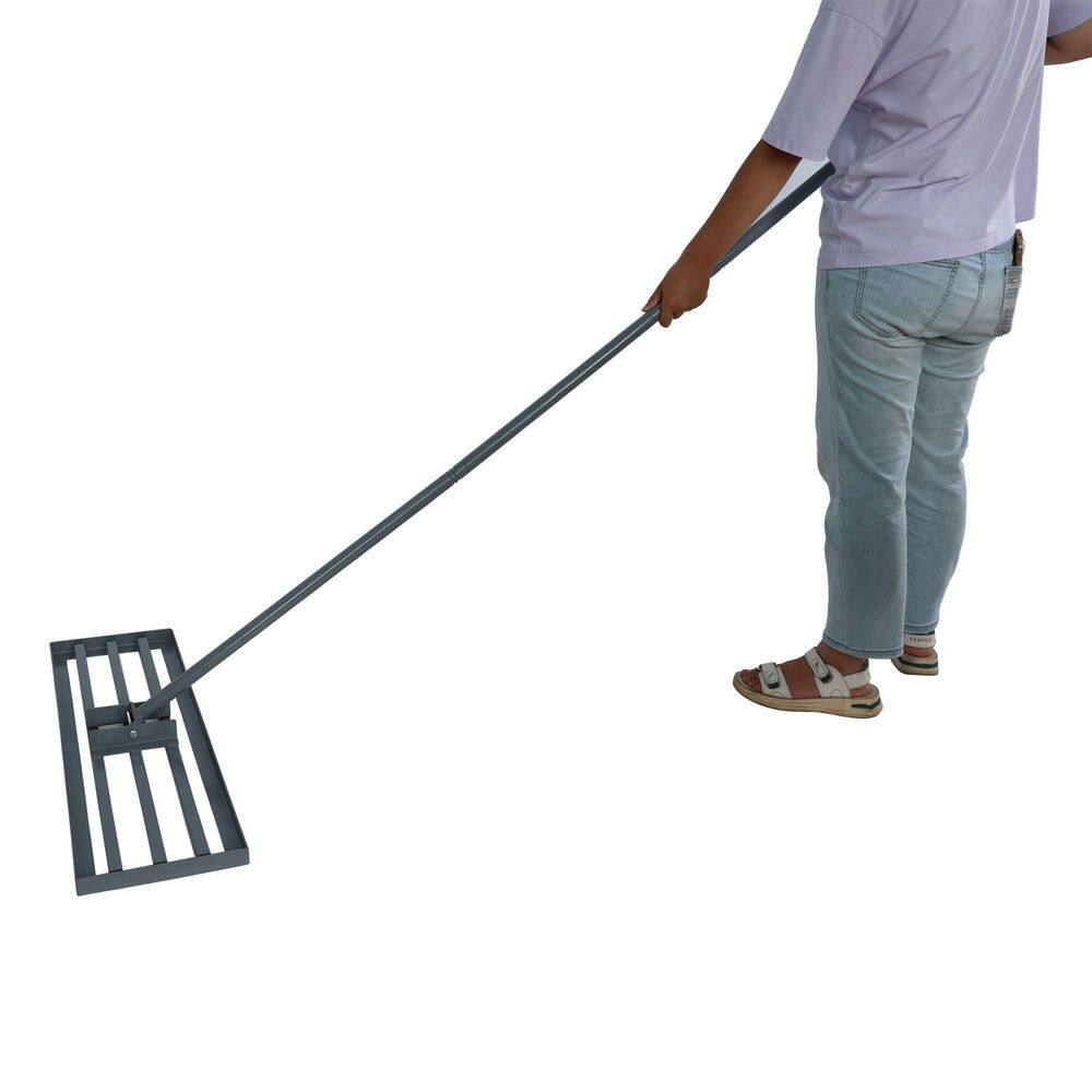 AFAIF 79.5 in. Heavy-Duty Lawn Leveling Rake for Garden, Farm, Golf ...