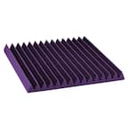 Studiofoam Wedges - 2 ft. W x 2 ft. L x 2 in. H - Purple (Half-Pack: 12 per Box)