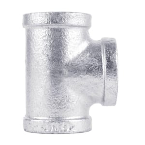 1/2 in. Iron Galvanized FPT x FPT x FPT Tee Fitting (10-Pack)