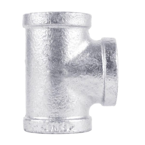 PIPE DECOR 1/2 in. Iron Galvanized FPT x FPT x FPT Tee Fitting (10-Pack)