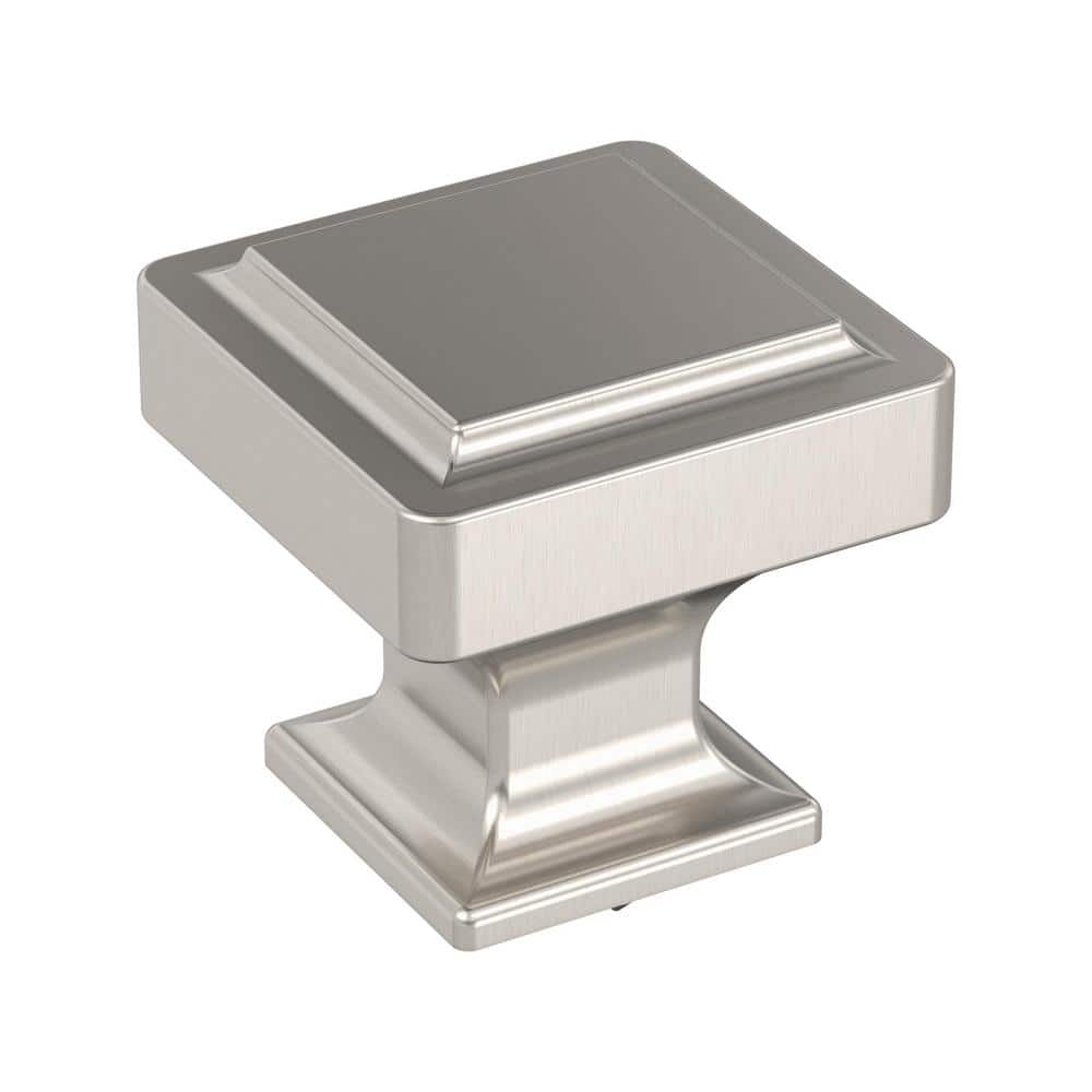 Eleva 1-3/16 in. Traditional Satin Nickel Square Cabinet Knob price history on PriceWatchPro