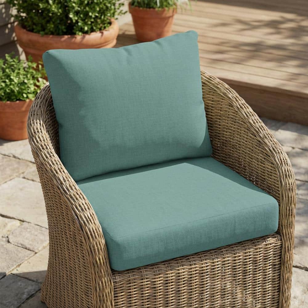 Noah Outdoor Club Chair Seat & Back Cushion Set, Teal price history on PriceWatchPro