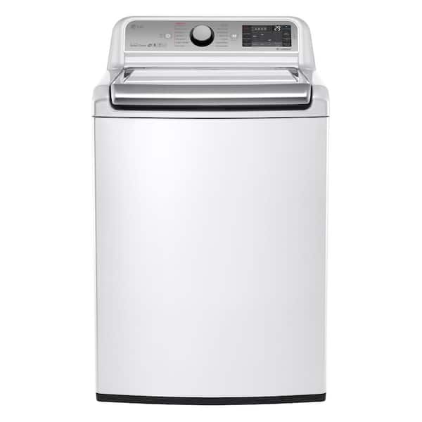 LG 5.2 cu. ft. High-Efficiency Top Load Washer with Steam and Turbo Wash in White, ENERGY STAR