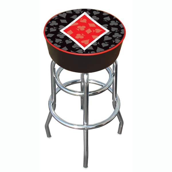 specificere Nøjagtighed ægteskab Trademark Four Aces Diamond 31 in. Chrome Swivel Cushioned Bar Stool  FA1000D - The Home Depot