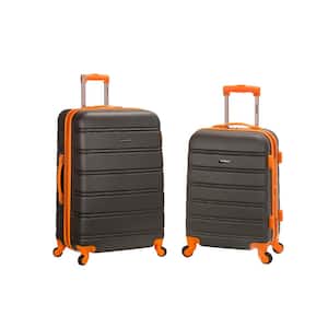 Melbourne Expandable 2-Piece Hardside Spinner Luggage Set, Charcoal