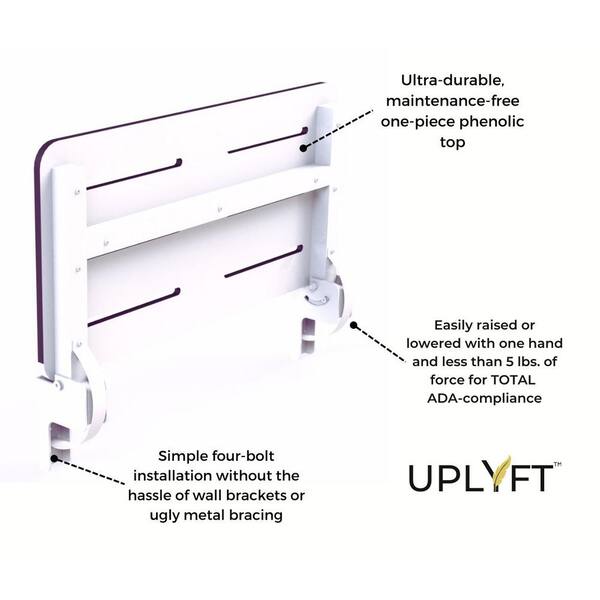 Free standing discount folding shower seat