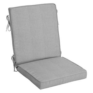 20 in. x 20 in. Paloma Valencia Outdoor Welted High Back Dining Chair Cushion