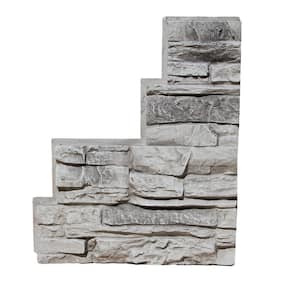 Starter Strip Stick-A-Stone 16.25 in. x 13.625 in. Moonlight Gray, 2 Pieces Per Pack, 2 Sq. Ft. Coverage