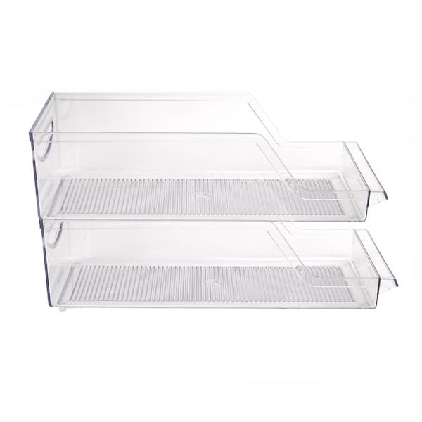 Mind Reader Clear Acrylic Soda Can Holder (2-Pack)