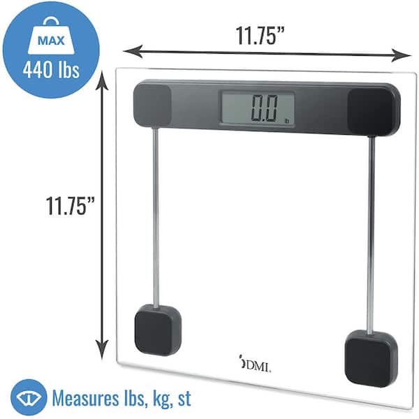 DMI Digital Bathroom Scale Weight Capacity 440 lbs. 640-9056-0000