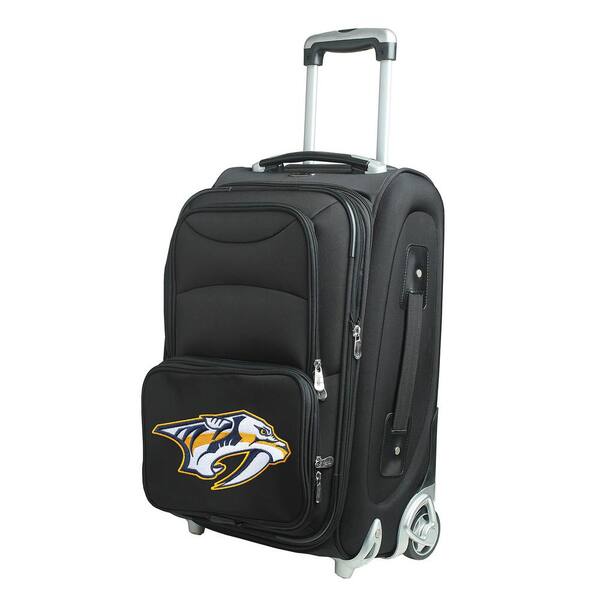 Denco NHL Nashville Predators 21 in. Black Carry-On Rolling Softside Suitcase