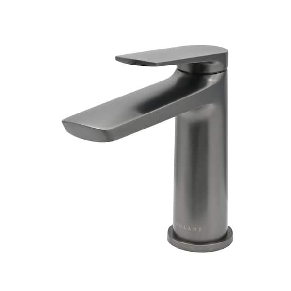 Lulani Ibiza 1-Handle Single Hole Bathroom Faucet in Gun Metal