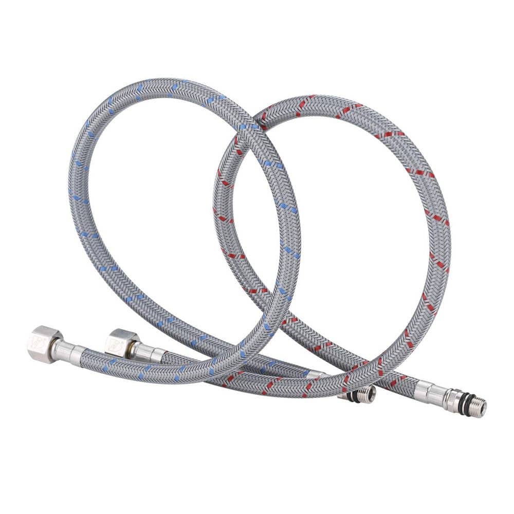 (2 Pack) 20 in. 3/8 in. Female Compression x M10 Male Connector Braided Nylon Faucet Supply Line price history on PriceWatchPro
