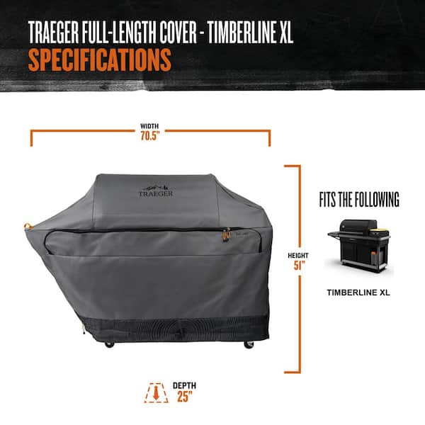 Full Length Grill Cover for Timberline XL/Ironwood XL