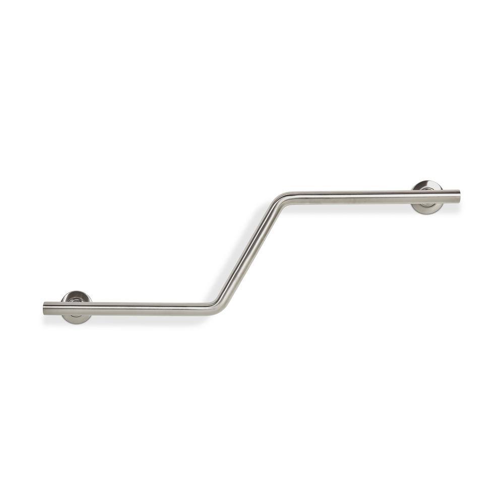 Satin Stainless Steel 38" Angled Grab Bar