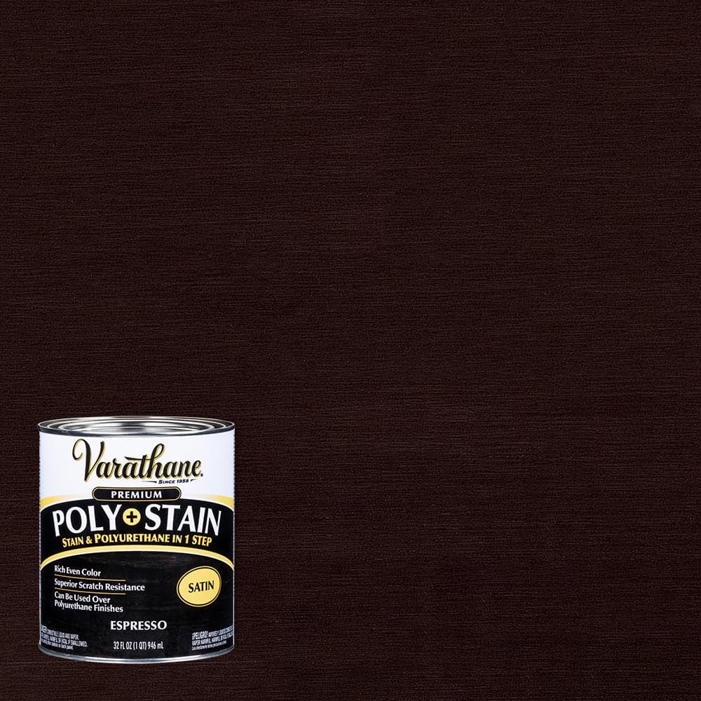 Varathane 1 qt. Espresso Satin Oil-Based Interior Stain and Polyurethane  339591 - The Home Depot