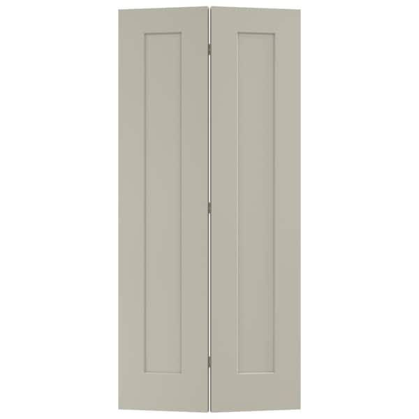 JELD-WEN 36 in. x 80 in. Madison Desert Sand Painted Smooth Molded Composite Closet Bi-fold Door