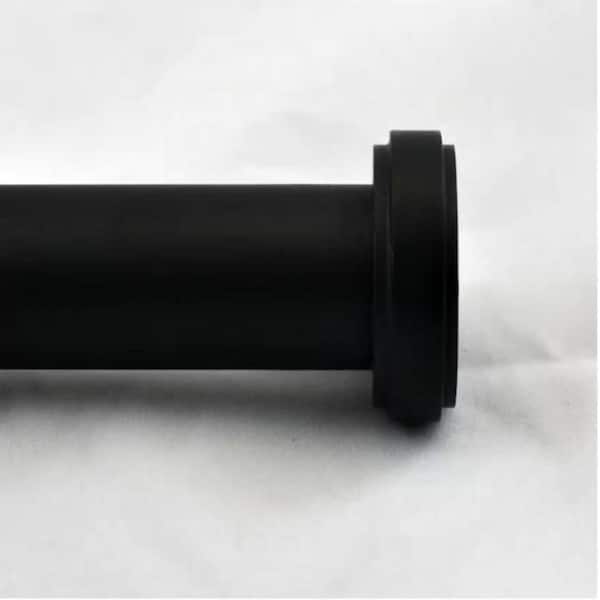 Steel Flat Button Window Drapery Curtain Rod