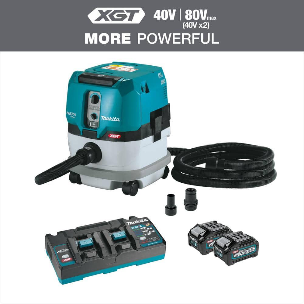 Makita 40V max XGT Brushless Cordless 2.1 Gallon HEPA Filter Dry