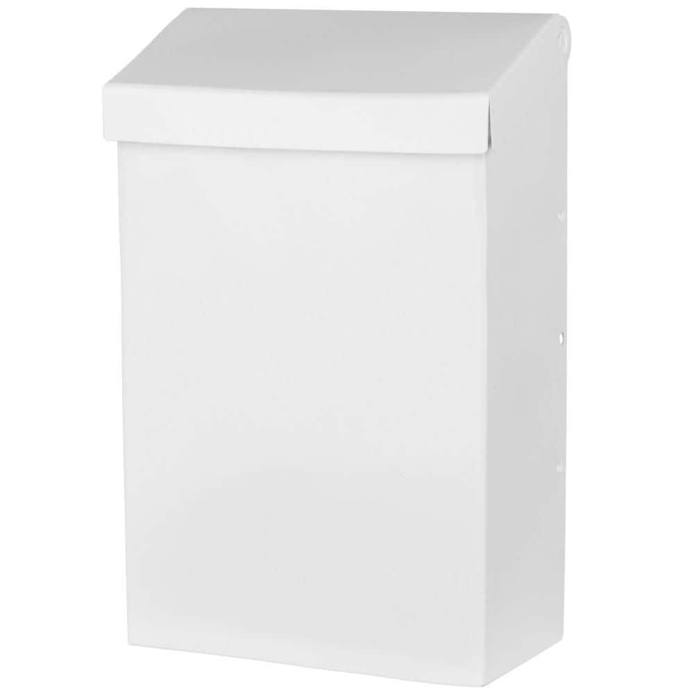 Modern Heritage White, Small, Galvanized Steel, Wall-Mount Mailbox price history on PriceWatchPro