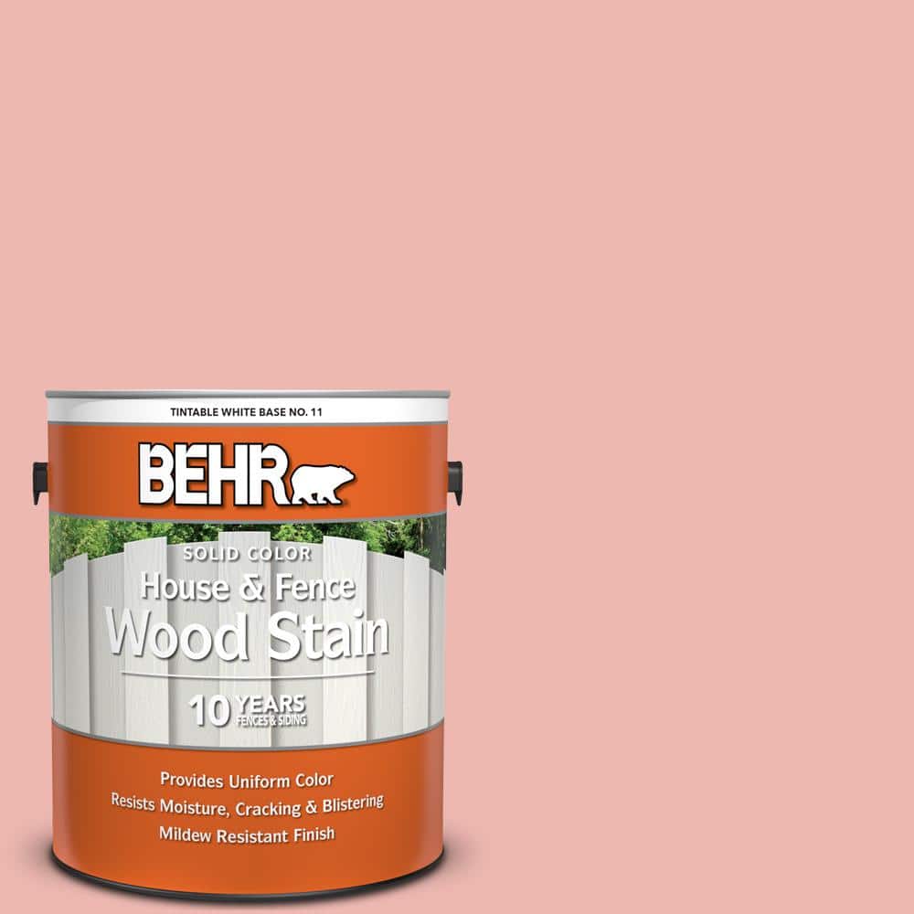 1 gal. #M170-3 Carnation Coral Solid Color House and Fence Exterior Wood St