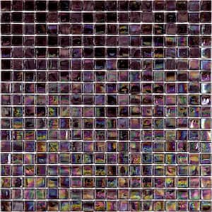Skosh Glossy Wine Red 11.6 in. x 11.6 in. Glass Mosaic Wall and Floor Tile (18.69 sq. ft./case) (20-pack)