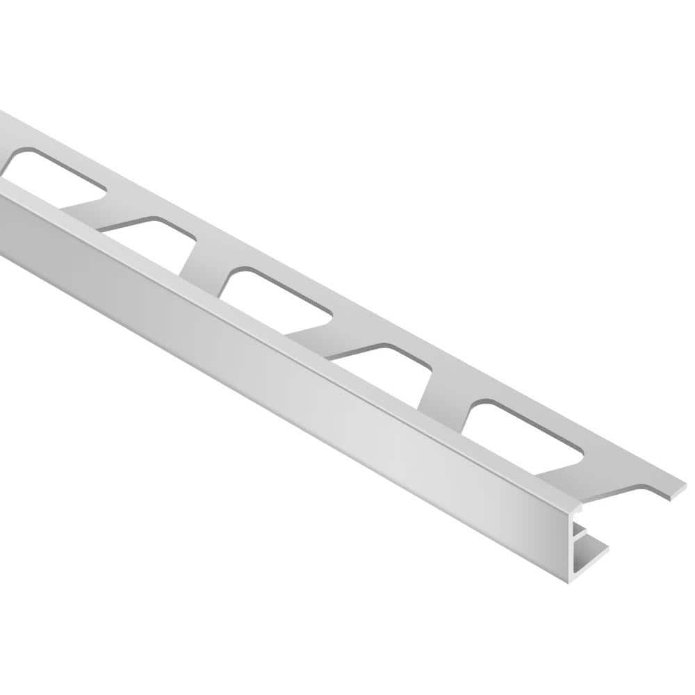 Schluter Systems Schiene 0.25-in W x 98.5-in L Satin Anodized Aluminum L-angle Tile Edge Trim Schluter Systems Schiene 0.25-in W x 98.5-in L Satin Anodized Aluminum L-angle Tile Edge Trim
