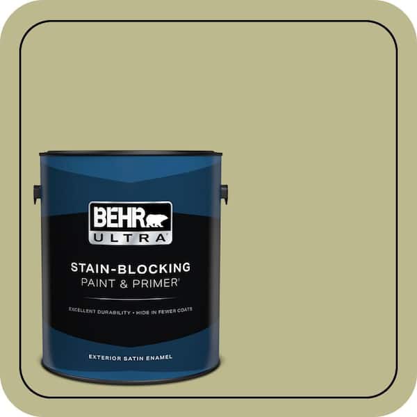 BEHR ULTRA 1 gal. #S340-4 Back to Nature Satin Enamel Exterior Paint & Primer