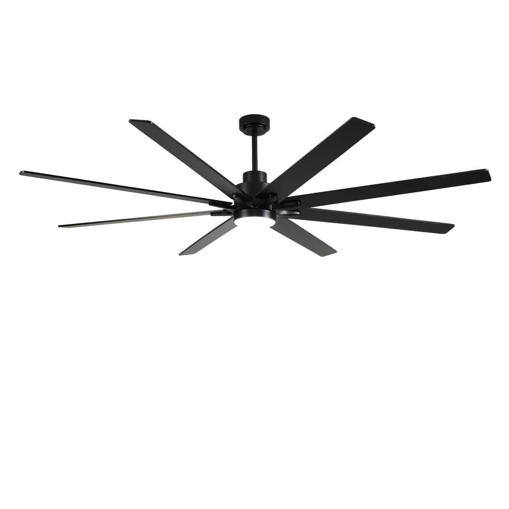 84 in. Matte Black Downrod Mount Standard Ceiling Fan with Reversible Blades,3 Color Dimmable LED and Remote Included price history on PriceWatchPro