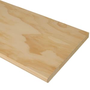 Stair Parts 36 in. x 11-1/2 in. x 1 in. Unfinished Pine Plain Cut Engineered Stair Tread