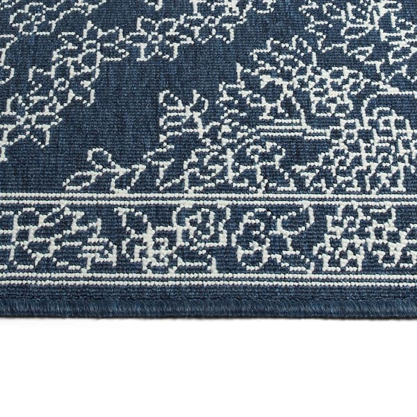 Sunice Navy 2 ft. 2 in. x 8 ft. Residential Indoor-Outdoor Runner