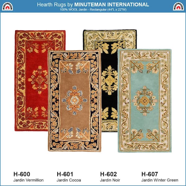 2 ft. x 4 ft. Jardin Rectangular Area Rug, Vermillion