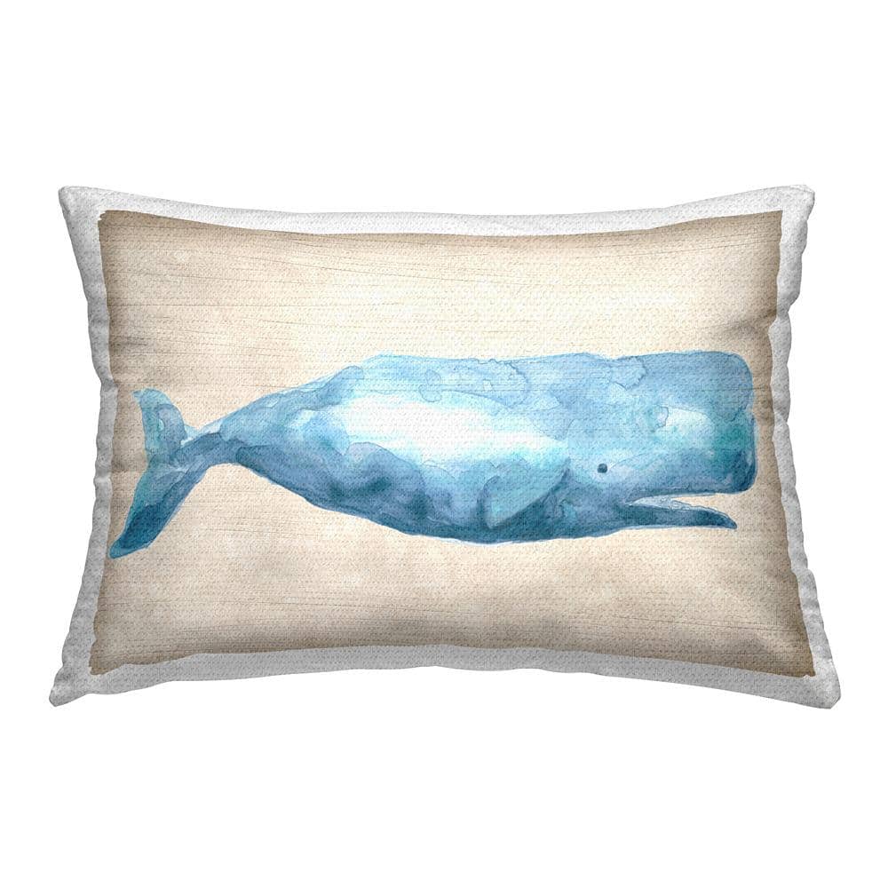 Nautical Beluga Whale Beige Rectangular Outdoor Throw Pillow price history on PriceWatchPro