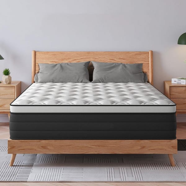 Full Medium 14 in. Hybrid Mattress with Euro Top, Edge Support and Bed-in-a-Box Mattress